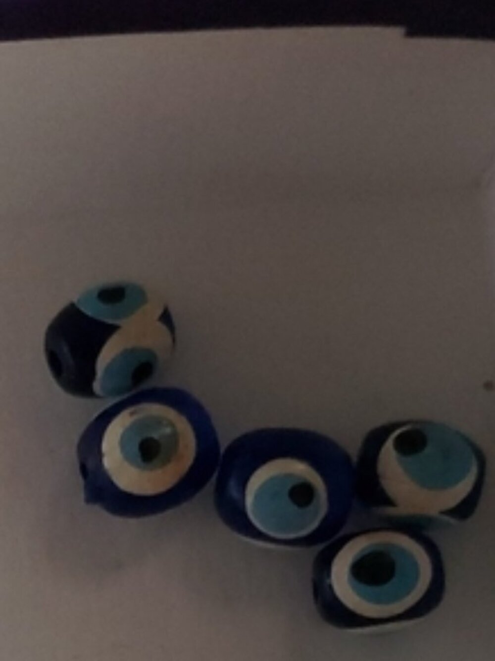 Evil Eye or Nazar Loose Beads Small Lot Qty 17